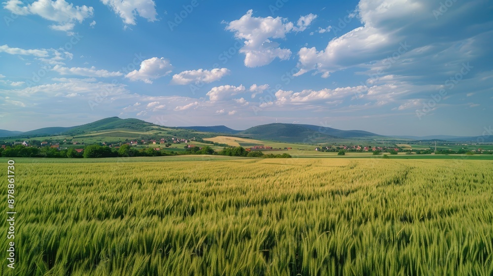 A Tranquil Countryside Landscape A Tranquil Countryside Landscape