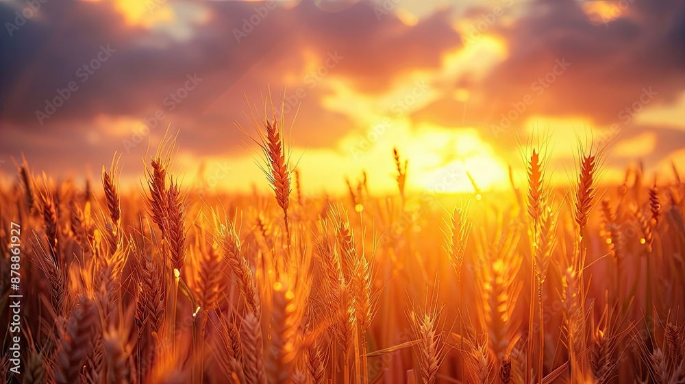 Wheat Field At Sunset Wheat Field At Sunset