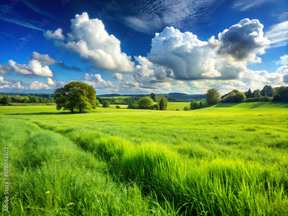 green field and blue sky, landscape, meadow, nature, green, summer, blue, cloud, agriculture, clouds, horizon, spring, rural, sun green field and blue sky, landscape, meadow, nature, green, summer, blue, cloud, agriculture, clouds, horizon, spring, rural, sun