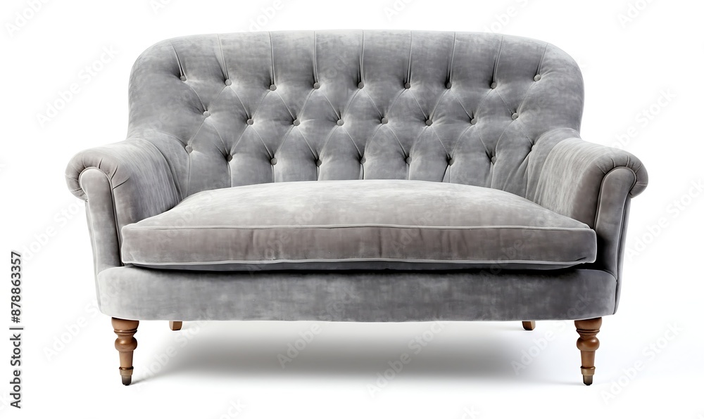 © MahmudulHassan - Sofa isolated on white background. 3d render. Front view.