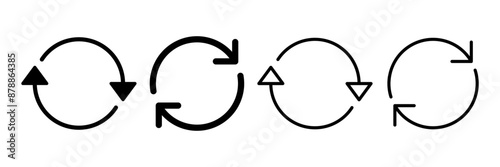 Refresh icon vector isolated on white background. Reload icon vector. Update icon. convert icon