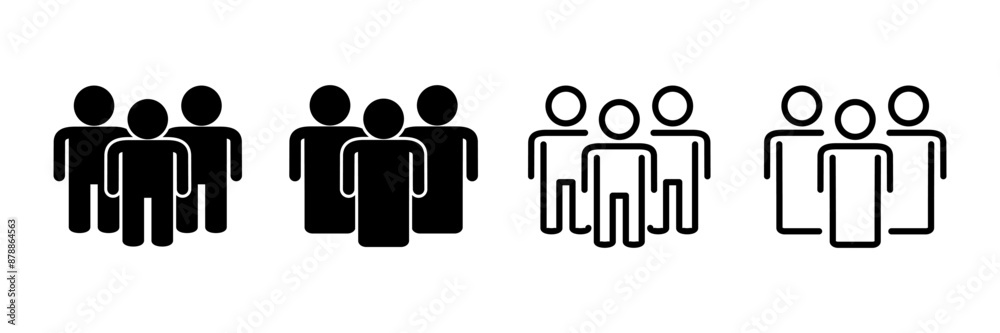 people icon vector isolated on white background. person icon. User vector icon
