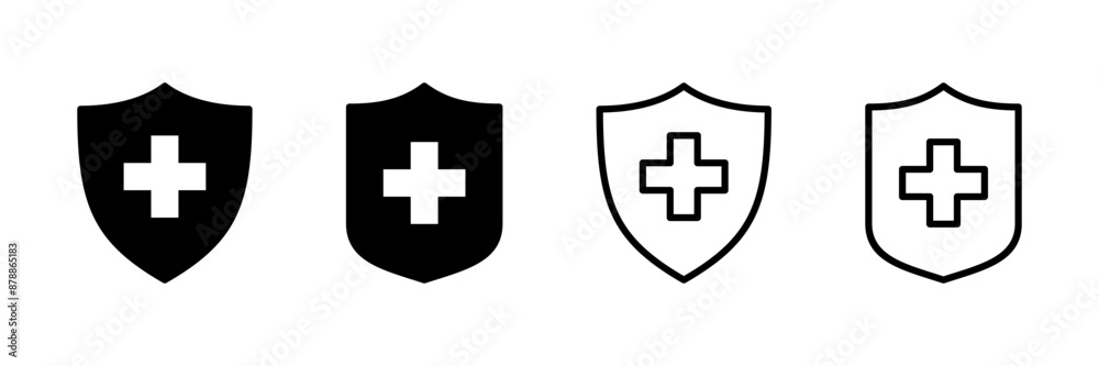 Health insurance icon vector isolated on white background. Insurance health document icon Health insurance icon vector isolated on white background. Insurance health document icon