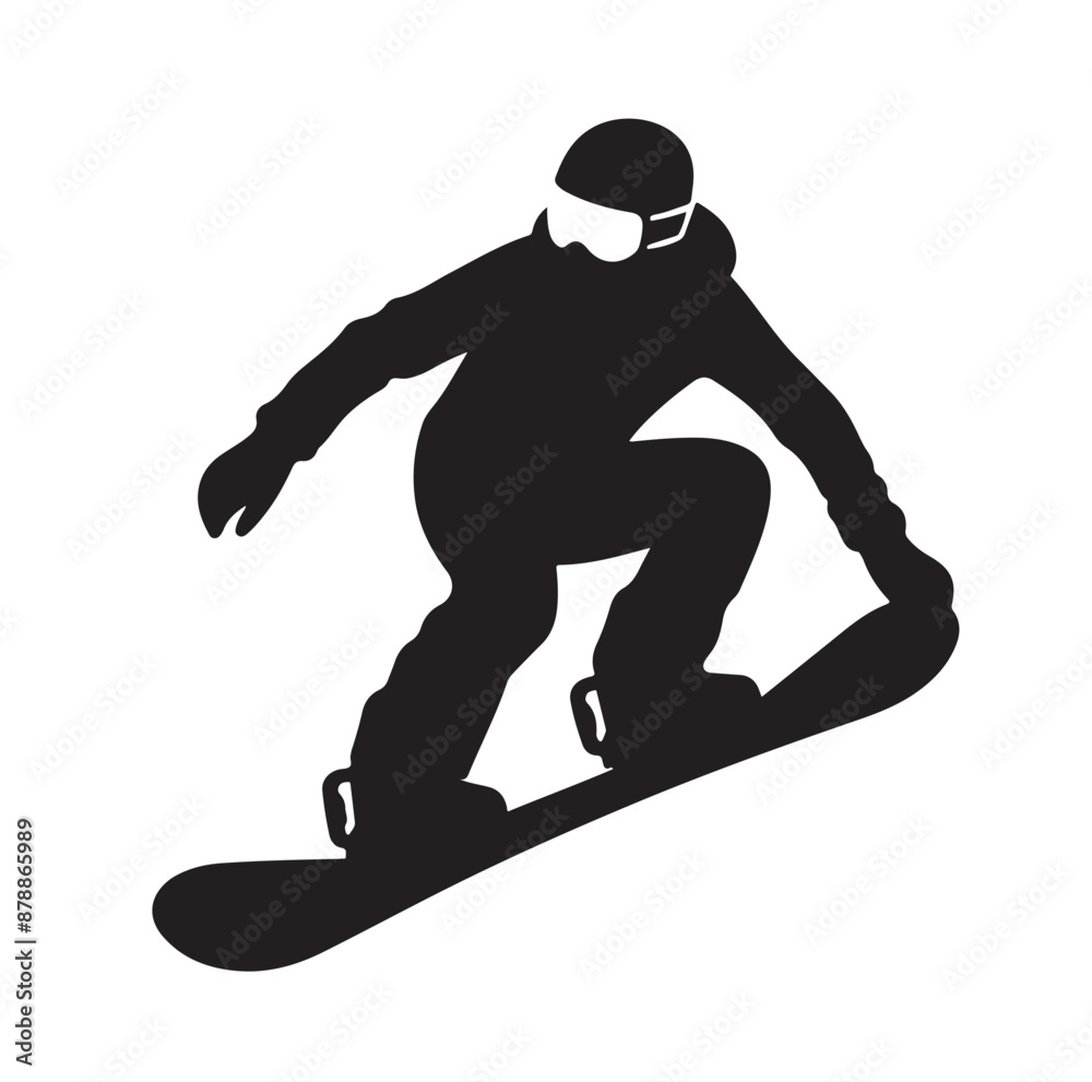 snowboarder silhouette vector illustration snowboarder silhouette vector illustration