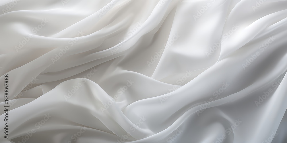 Obraz premium White Satin Cloth Texture Background