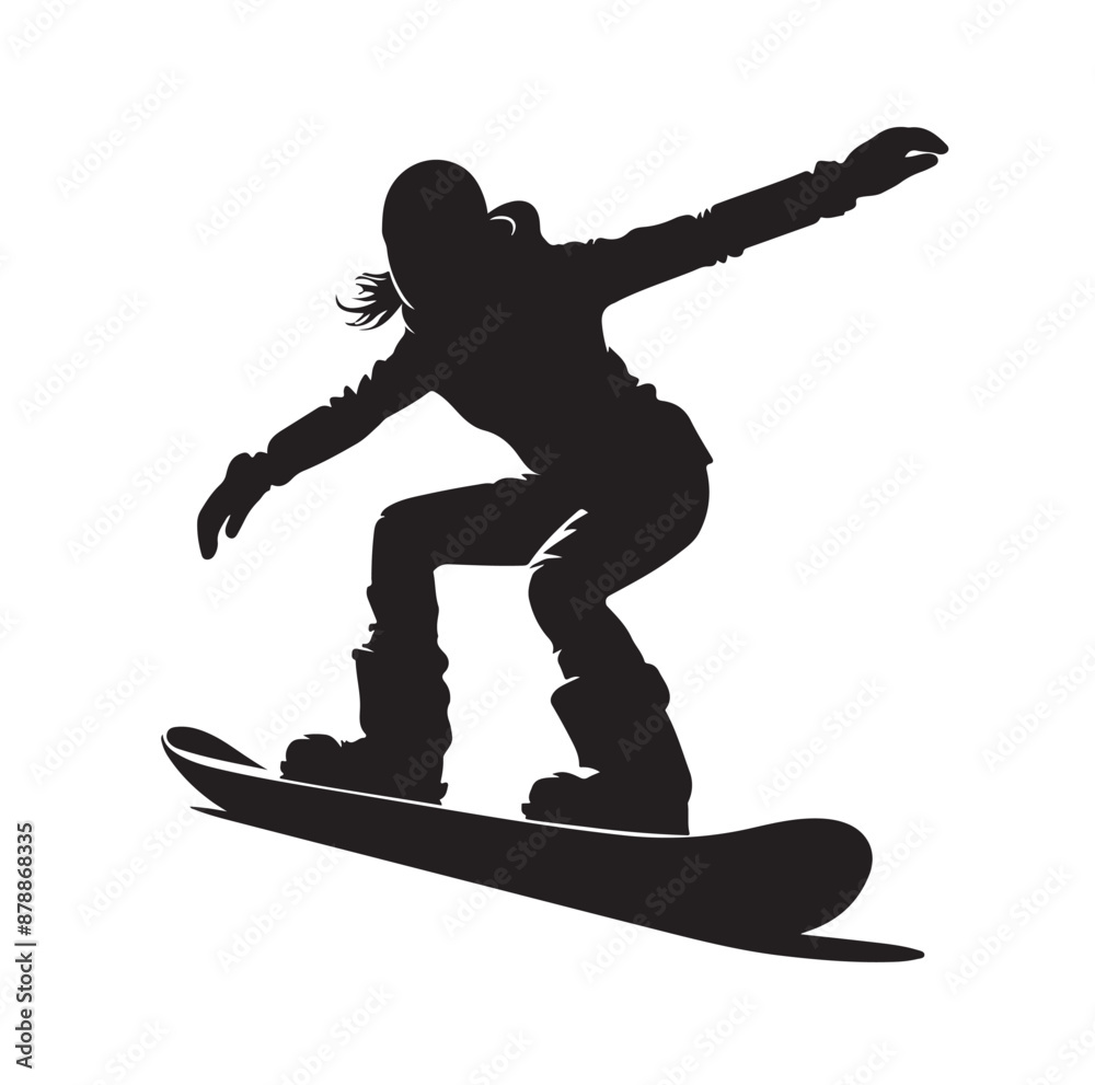 snowboarder silhouette vector illustration snowboarder silhouette vector illustration