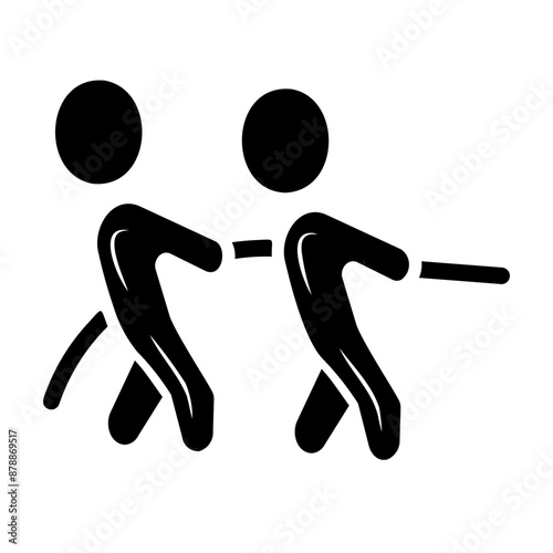 tug of war Solid icon