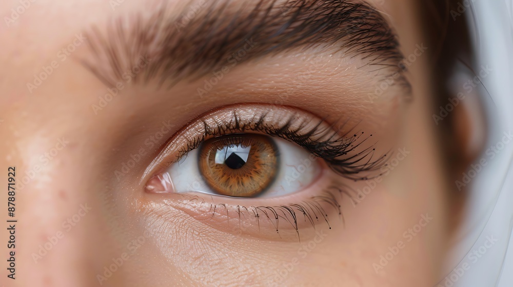 Obraz premium eye, health, vision, person, concept, closeup, technology, woman, eyesight, care, medical, len, medicine, human, iris, sight, optical, healthy, female, young, face, beauty, laser, surgery, science, re