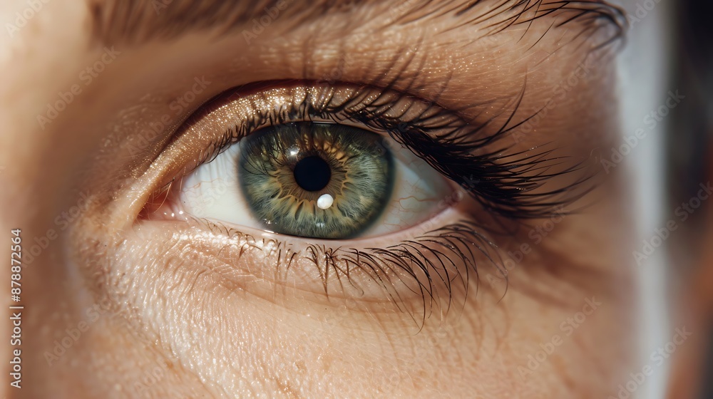 Fototapeta premium eye, health, vision, person, concept, closeup, technology, woman, eyesight, care, medical, len, medicine, human, iris, sight, optical, healthy, female, young, face, beauty, laser, surgery, science, re