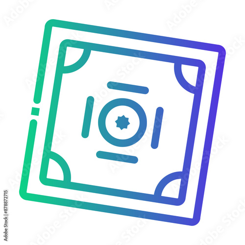 carrom Line Gradient Icon