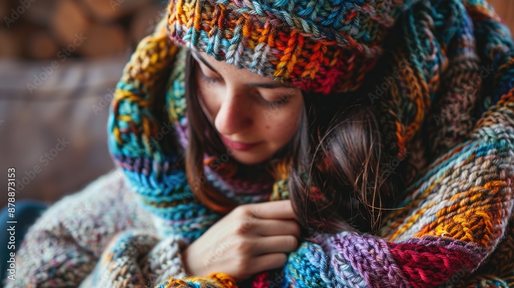 Fototapeta premium Knitting as a lifestyle