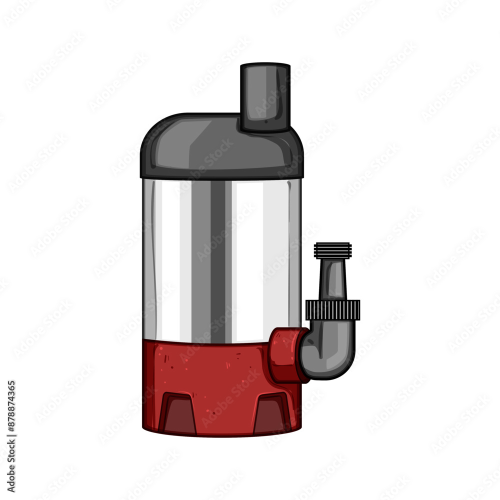 treatment water pump cartoon. waste tank, station clean, filter plumbing treatment water pump sign. isolated symbol vector illustration treatment water pump cartoon. waste tank, station clean, filter plumbing treatment water pump sign. isolated symbol vector illustration