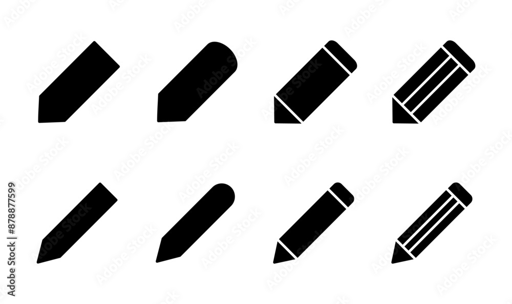 Pencil icon set. pen symbol. edit icon vector Pencil icon set. pen symbol. edit icon vector