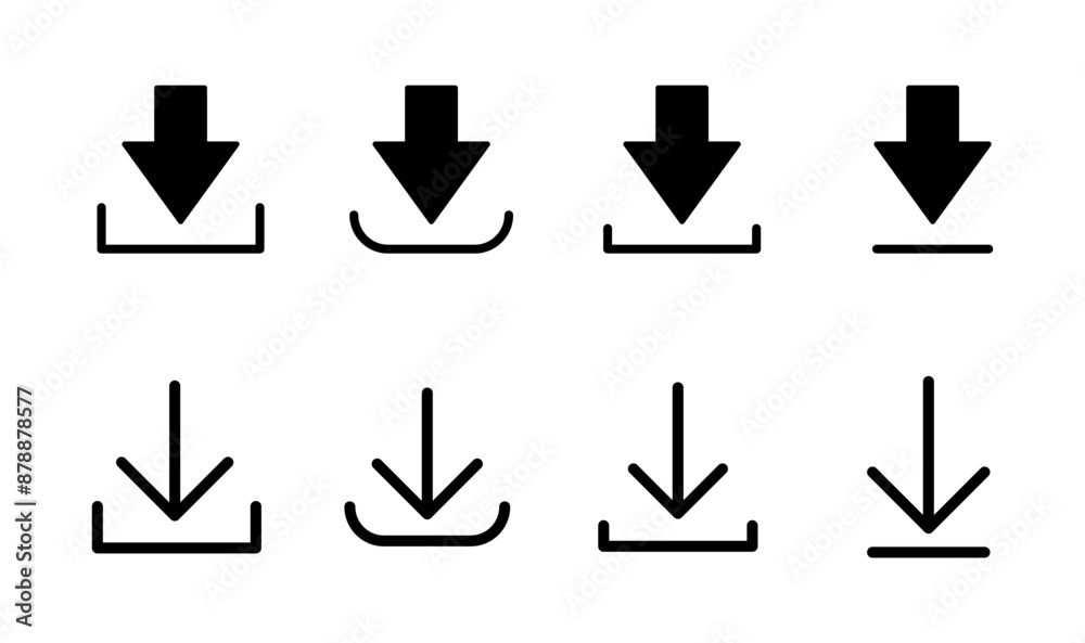 Download icon set. Download vector icon Download icon set. Download vector icon