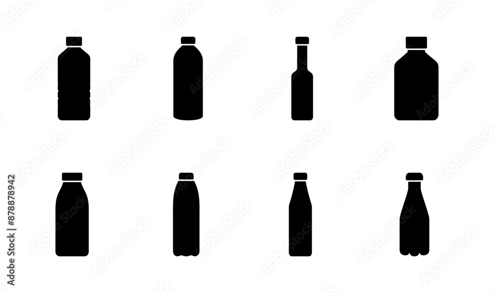 Bottle icon set. bottle vector icon Bottle icon set. bottle vector icon