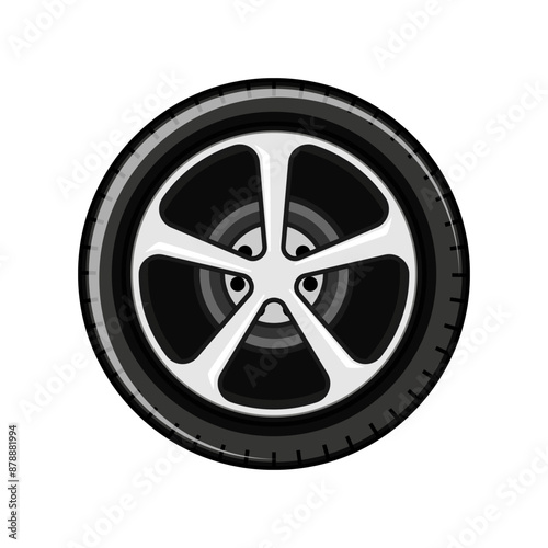 road wheel car cartoon. motor automotive, new luxury, automobile race road wheel car sign. isolated symbol vector illustration