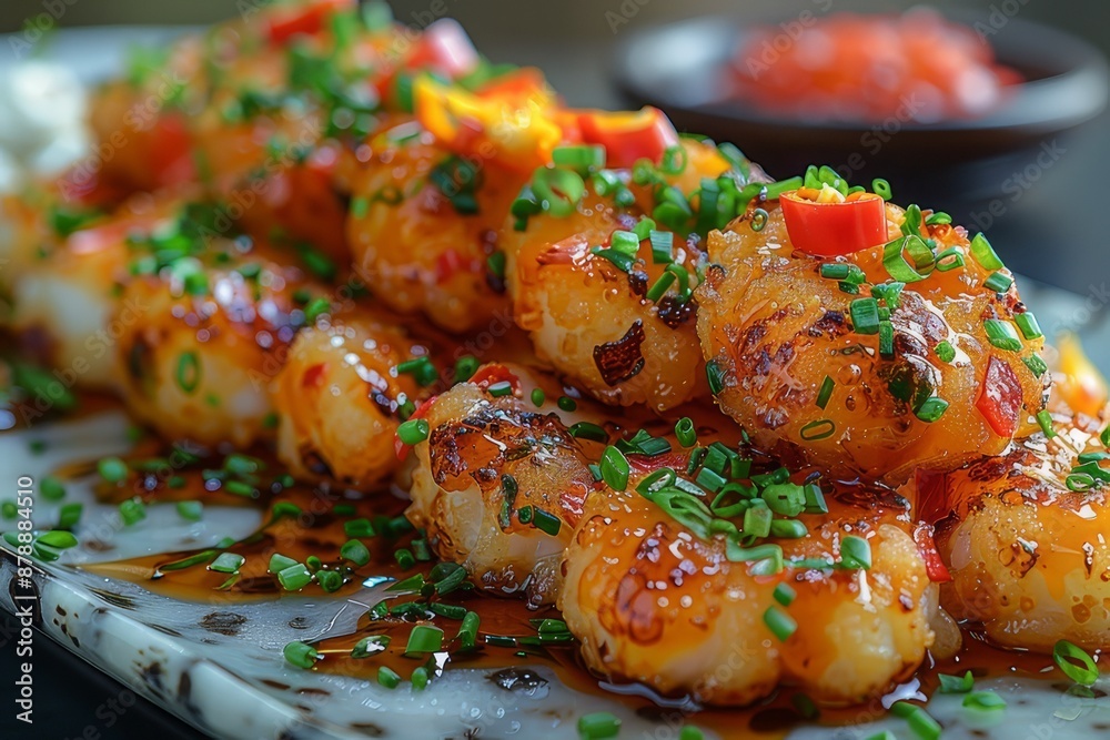 Japanese Cuisine. Tempura Shrimps or Deep Fried Shrimps
Japanese Cuisine. Tempura Shrimps or Deep Fried Shrimps