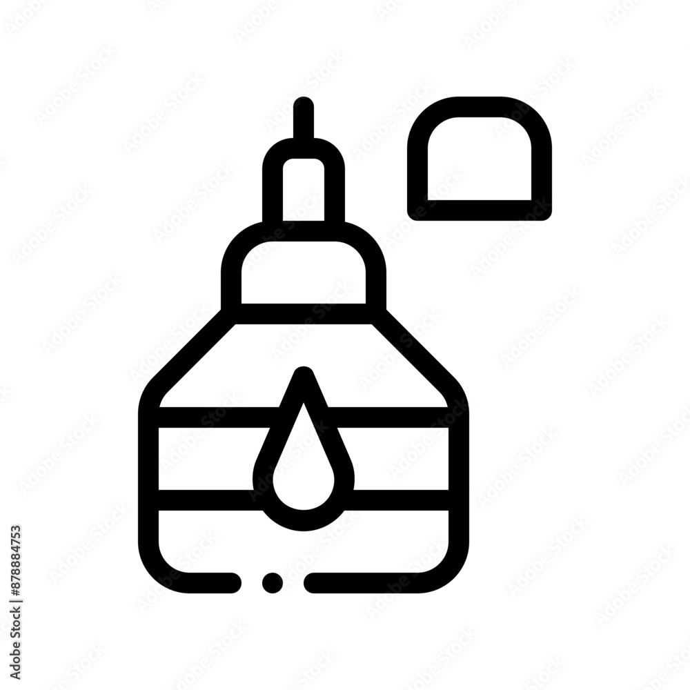 correction fluid line icon correction fluid line icon