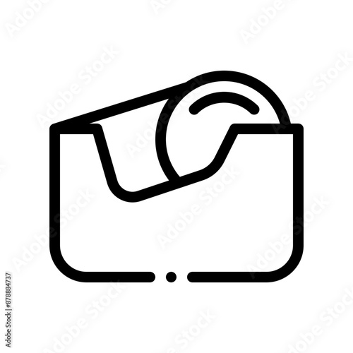 tape dispenser line icon