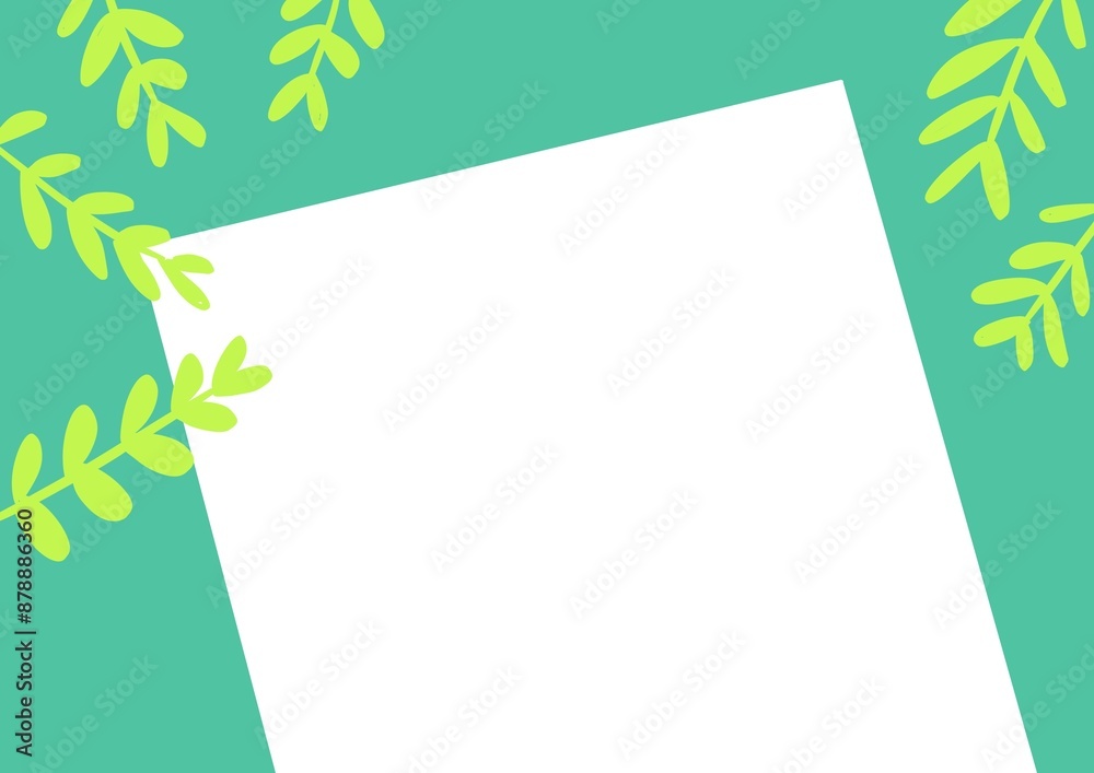 Obraz premium green leaves background