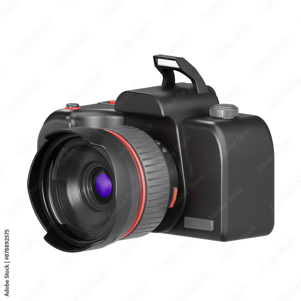 dslr camera 3d icon, content creator 3d icon set, transparent background dslr camera 3d icon, content creator 3d icon set, transparent background