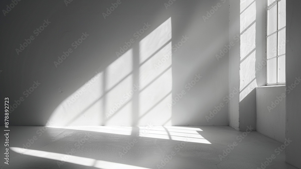 White studio background with shadows for product presentation. Minimalistic light beige background with window shadow. white studio background, product presentation background, shadows for product. White studio background with shadows for product presentation. Minimalistic light beige background with window shadow. white studio background, product presentation background, shadows for product.