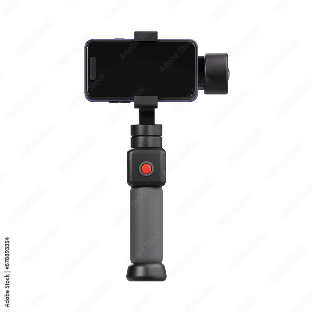 gimbal phone 3d icon, content creator 3d icon set, transparent background gimbal phone 3d icon, content creator 3d icon set, transparent background