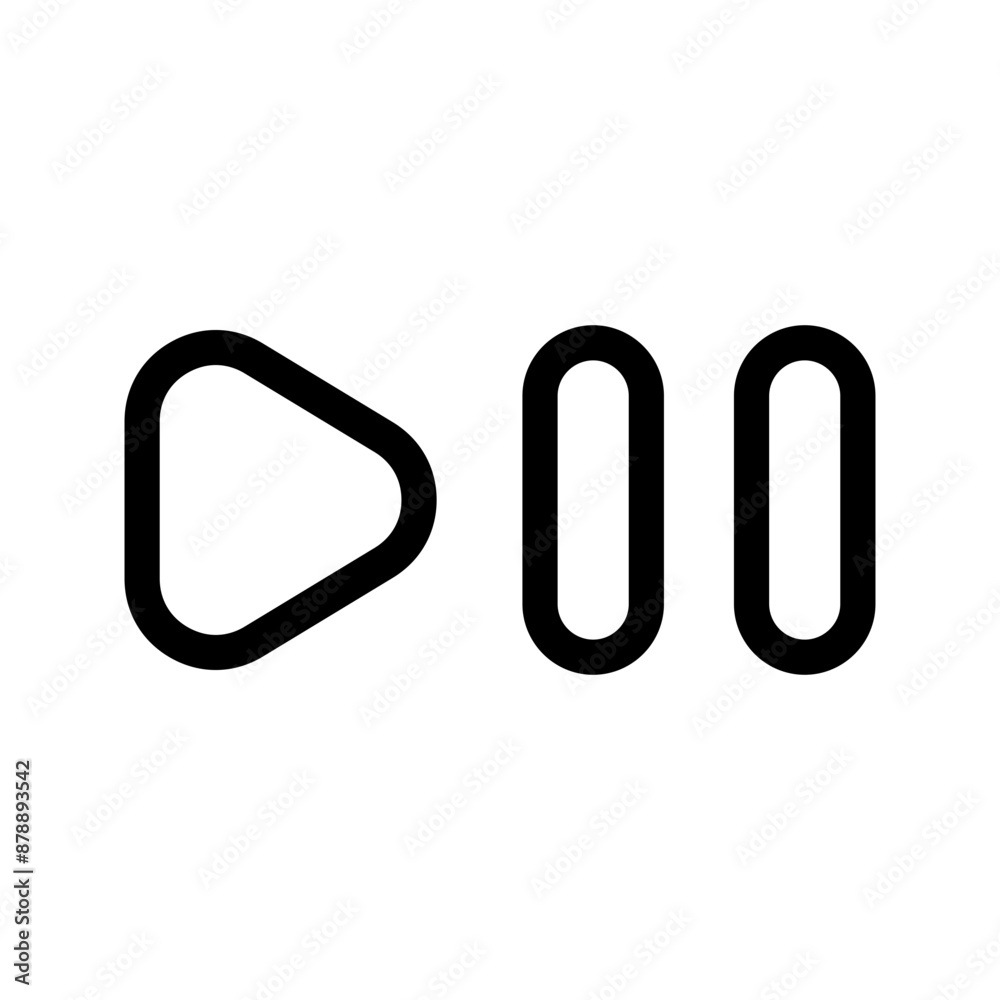 Play Music Icon Vector Symbol Design Illustration Play Music Icon Vector Symbol Design Illustration