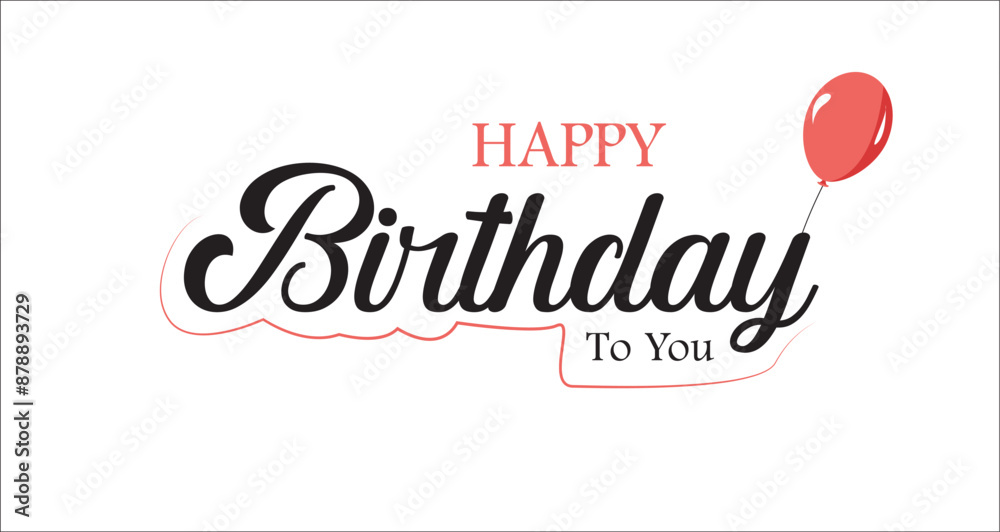 Elegant brush script text: Happy birthday. Hand-drawn letters in a vector font. Elegant brush script text: Happy birthday. Hand-drawn letters in a vector font.