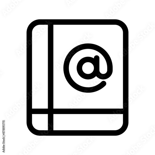 Contact Icon Vector Symbol Design Illustration