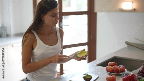 To eat healthily, use fresh vegetables and fruits when cooking your meals at home