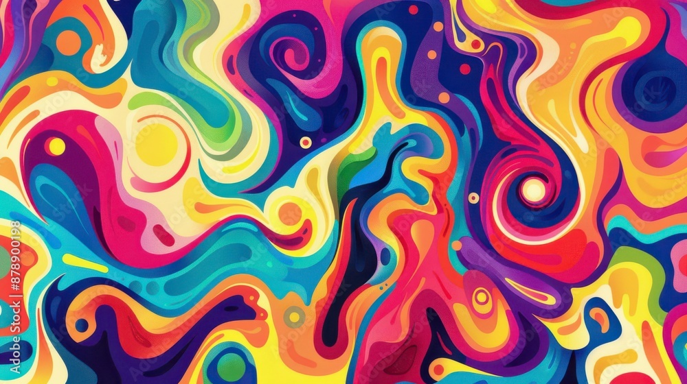 Abstract swirling colorful pattern background with vibrant hues and organic shapes Abstract swirling colorful pattern background with vibrant hues and organic shapes