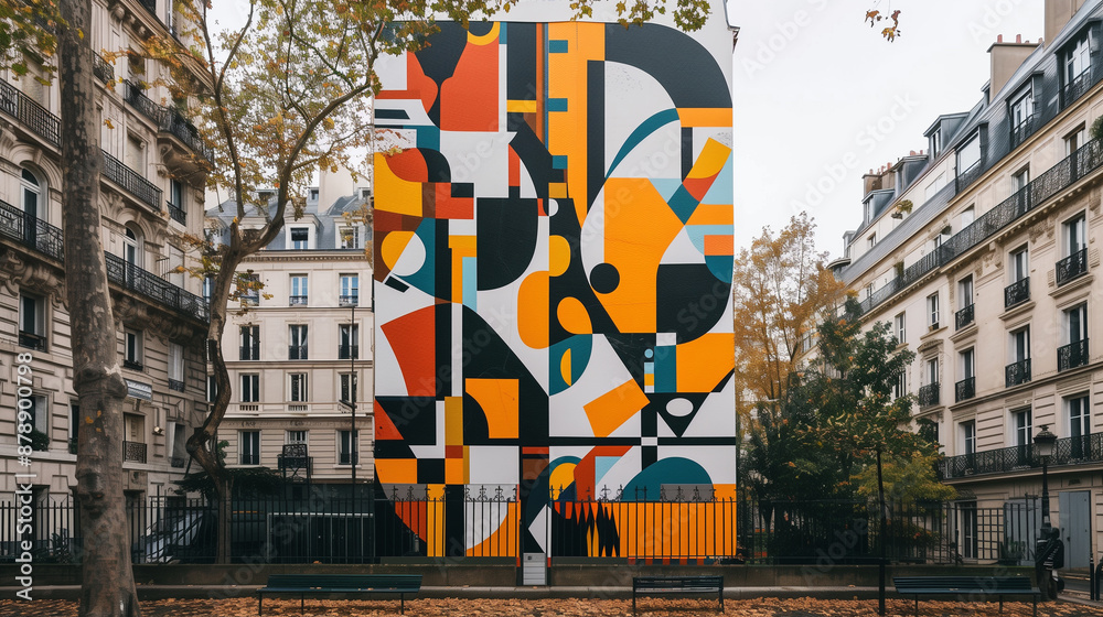 Fototapeta premium Contemporary Art Installations and Street Art in Paris