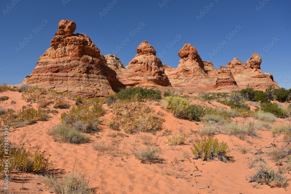 South Coyote Butte Rock Sandstone Formations in Arizona USA South Coyote Butte Rock Sandstone Formations in Arizona USA