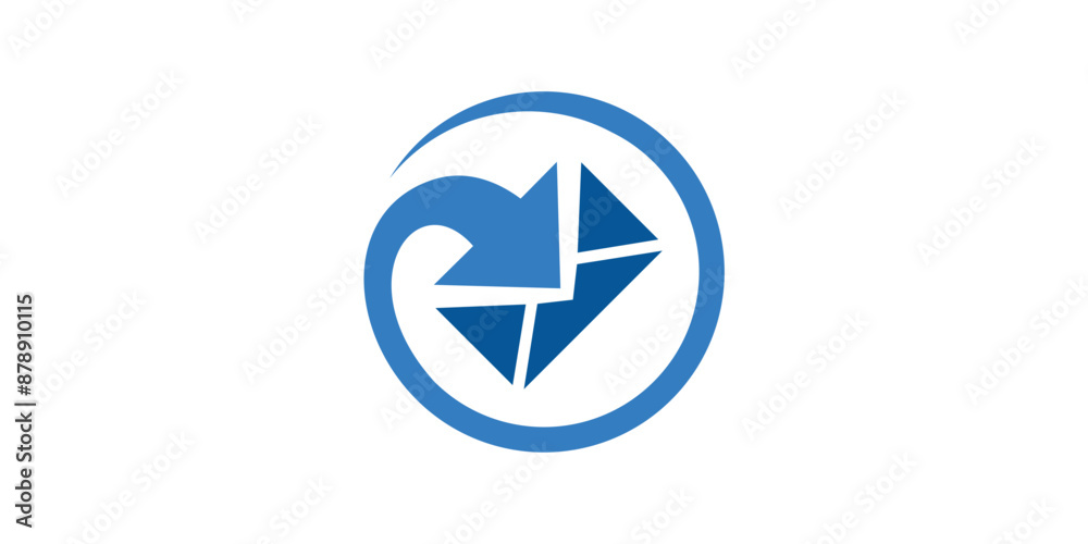 logo design envelope, email, log in, circle, arrow, logo design template, symbol, icon, vector, creative, idea. logo design envelope, email, log in, circle, arrow, logo design template, symbol, icon, vector, creative, idea.