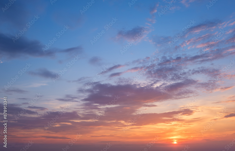 Beautiful dramatic scenic sunset sky background Beautiful dramatic scenic sunset sky background
