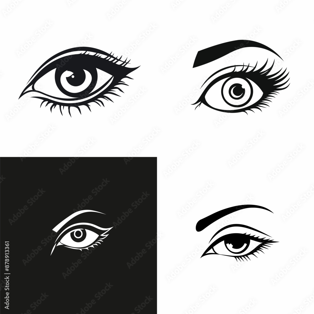 Fototapeta premium Eye logo design vector illustration