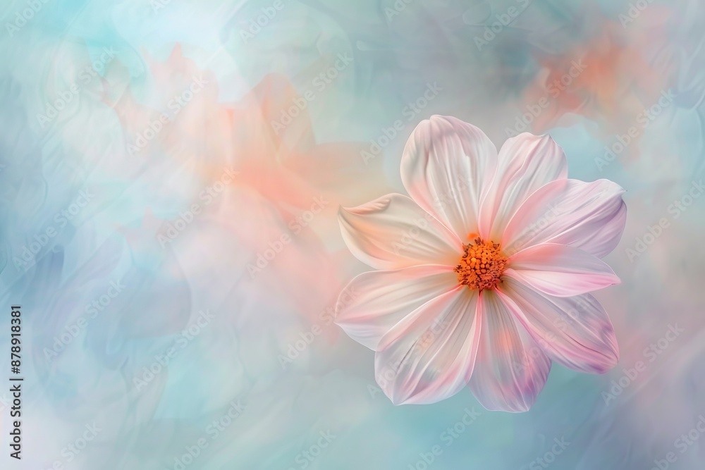 Artistic flower image with soft pastel shades.