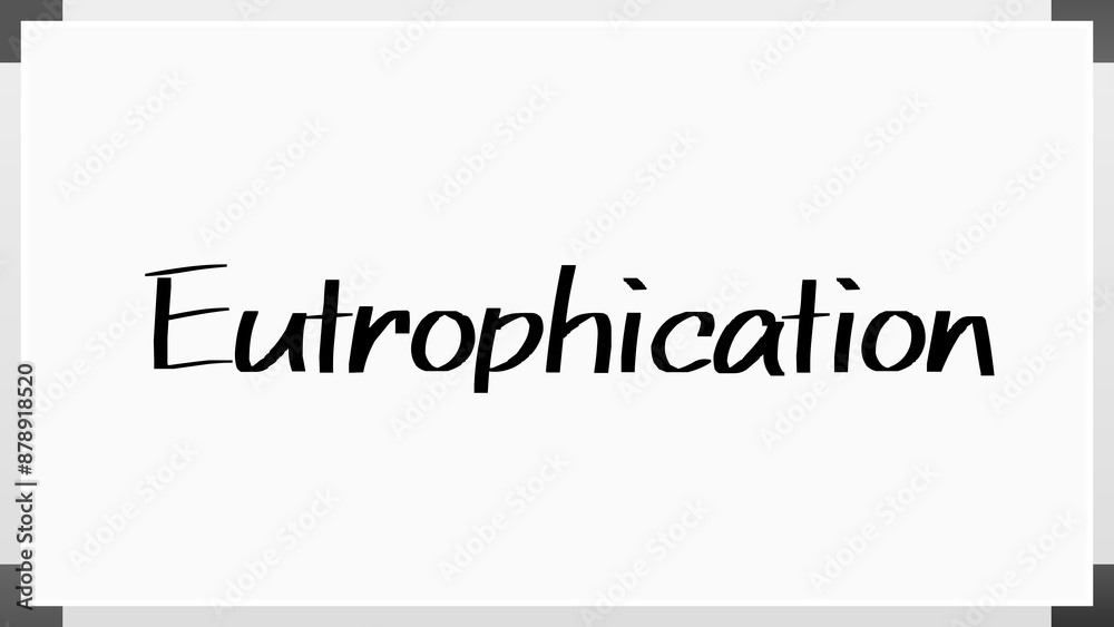 Eutrophication のホワイトボード風イラスト Eutrophication のホワイトボード風イラスト