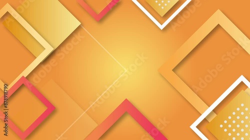 abstract geometric background 4k. abstract geometric background with yellow orange gradient color. abstract geometric background with geometry pattern design graphic concept for wallpaper, backdrop