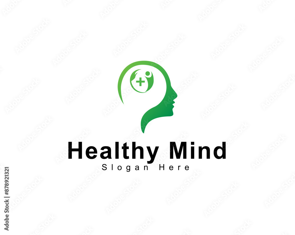 Health mind logo creative nature design concept psychology consulting Health mind logo creative nature design concept psychology consulting