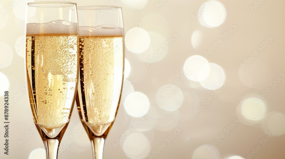 Champagne glasses background Champagne glasses background