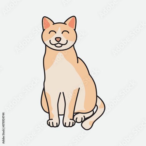 Vector illustration Cat. Vector design Cat animal. Cat Vector Cartoon design illustration and icon for website, digital and print