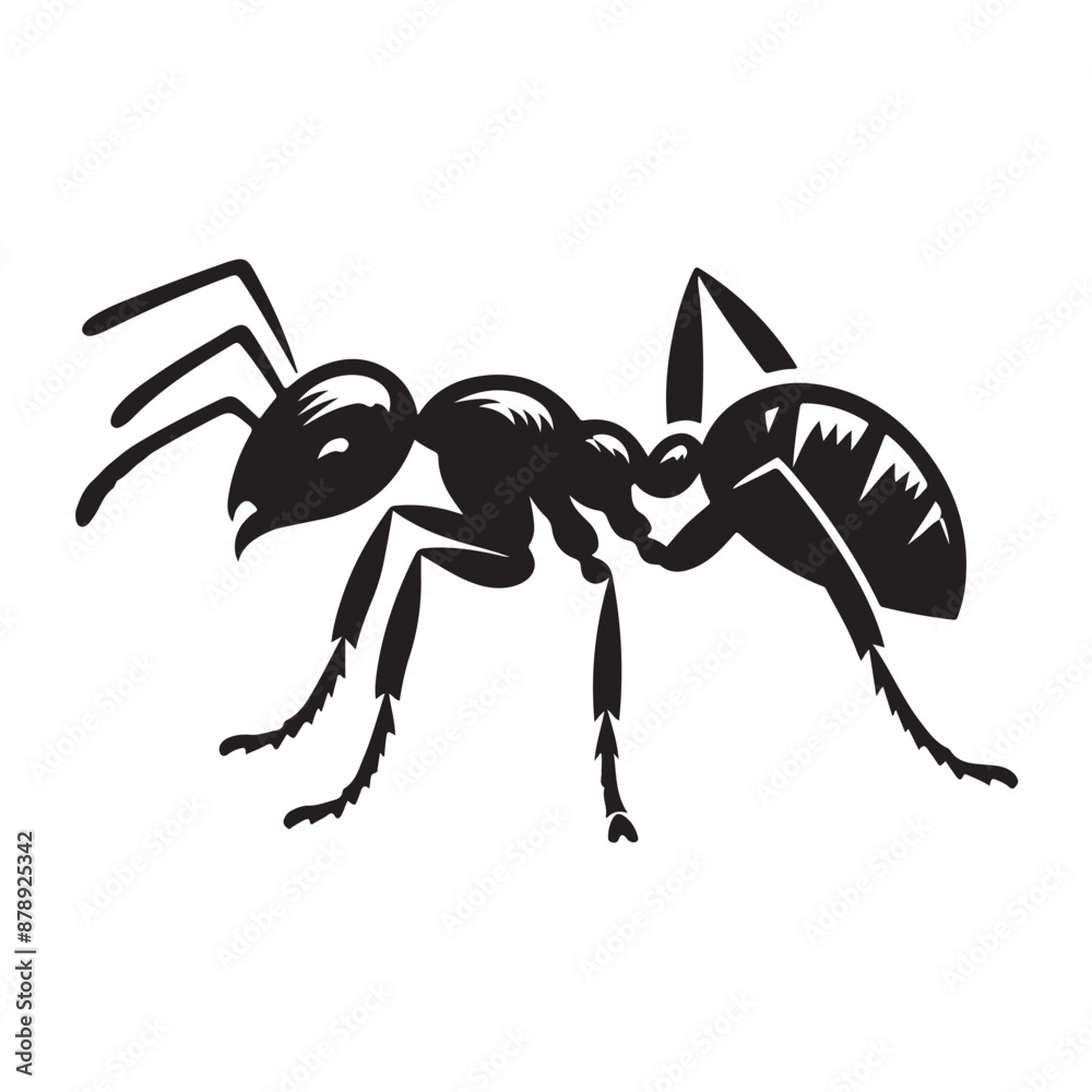 Fototapeta premium Ant silhouette vector