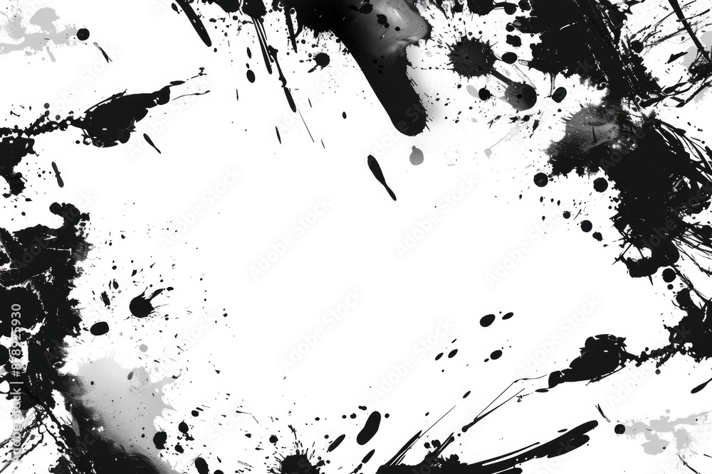 Naklejka premium A close-up shot of a clock with colorful splatters on its surface