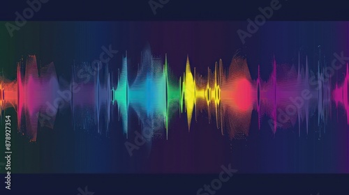 Wallpaper Mural Abstract Digital Sound Wave Visualization Torontodigital.ca