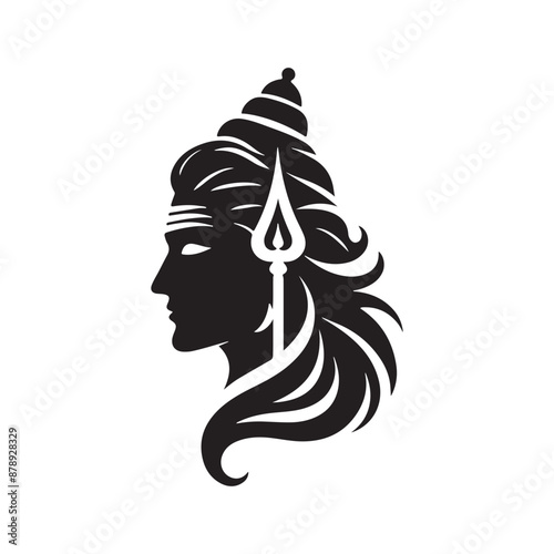 Mahadev Silhouette vector illustration art