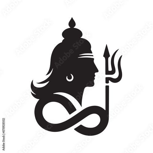 Mahadev Silhouette vector illustration art photo