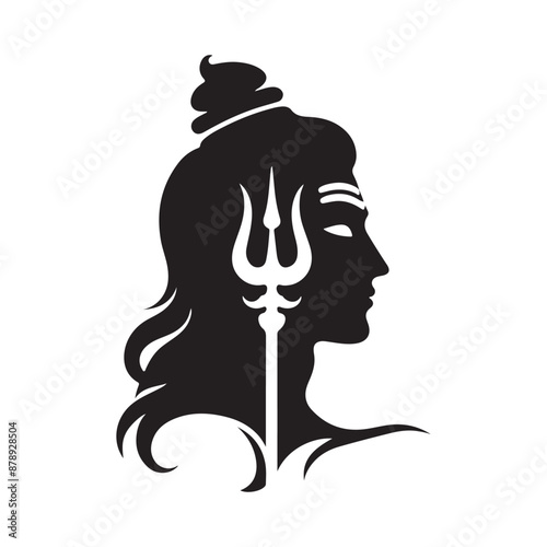 Mahadev Silhouette vector illustration art photo