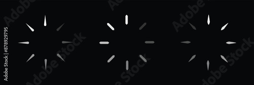 Loading bar icons. website load bar vector icon, Circle Buffering icon. loader collection. Loading status, Loading isolated. Load symbol, load vector icons, buffering vector icon. Eps 10.